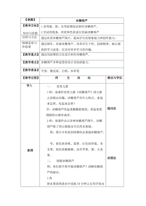 人美版一下美術(shù)17.冰糖葫蘆-教案（邢老師公開課教學(xué)設(shè)計(jì)）.doc