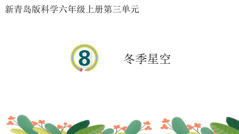 新青島版六年級上冊科學(xué)第8課冬季星空課件+視頻素材.rar