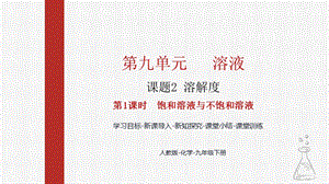 人教版九下化學(xué)第九章課題2-溶解度第1課時(shí)-飽和溶液與不飽和溶液課件.pptx