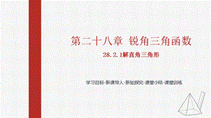 人教版九下數(shù)學(xué)28.2.1解直角三角形課件（教學(xué)).pptx