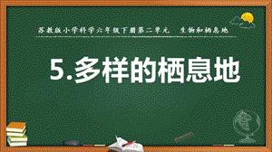 2022新蘇教版六年級下冊科學5.多樣的棲息地-課件（教學）.pptx
