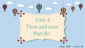 人教PEP版六年級下冊英語Unit 4 B1 Let's talk 課件.pptx