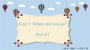 人教PEP版六年級下冊英語unit3A1課件.pptx