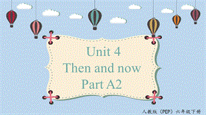 人教PEP版六年級下冊英語Unit 4 A2 let's learn 課件.pptx