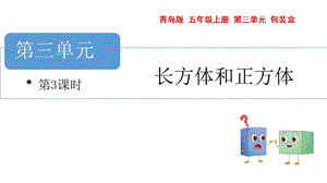 青島版五年級(jí)上冊(cè)數(shù)學(xué)長方體與正方體第3課時(shí)教學(xué)課件.pptx