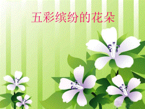 桂美版一年級下冊美術3五彩繽紛的花朵課件.ppt