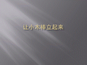 桂美版一年級上冊美術《讓小木棒立起來》課件.ppt
