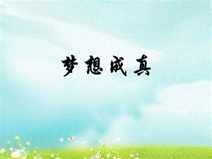 桂美版四年級下冊美術《夢想成真》課件.ppt
