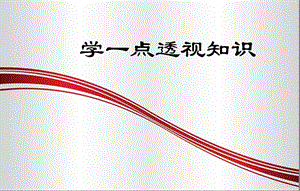 桂美版五年級下冊美術《學一點兒透視知識》課件.ppt