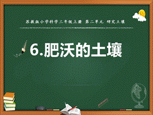蘇教版三年級上冊科學(xué)6.肥沃的土壤 教學(xué)課件.ppt