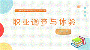 粵教版八下綜合實(shí)踐活動(dòng)職業(yè)調(diào)查與體驗(yàn)主題課件參考.pptx