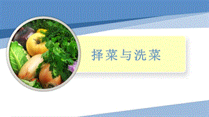 小學勞動與技術一年級-14.擇菜與洗菜（課件）.pptx