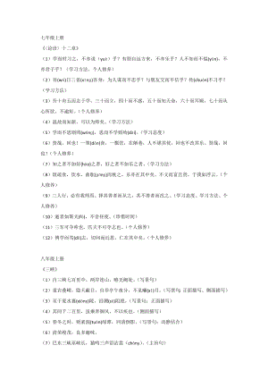 7-9年級(jí)語文上冊(cè)課標(biāo)文言文重點(diǎn)句子整理.docx