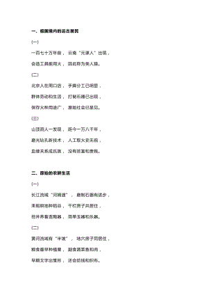 初中歷史速記口訣.docx