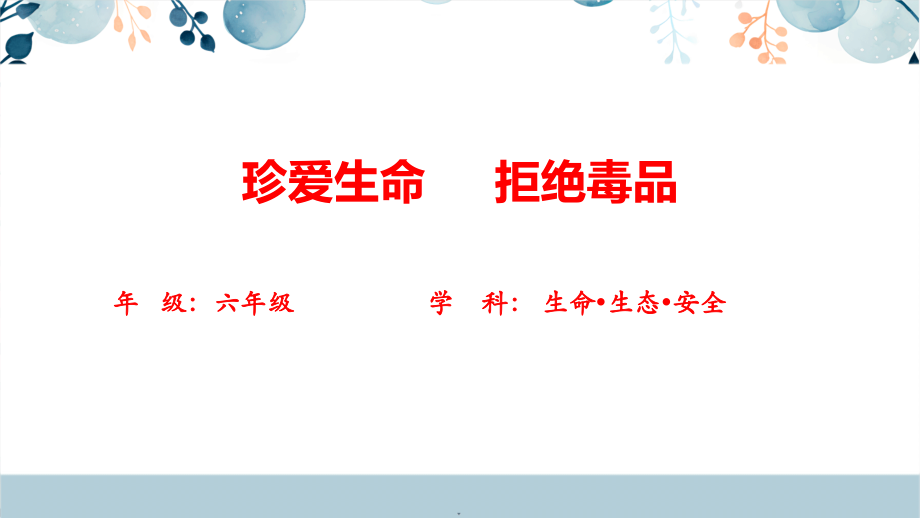 川教版六下生命生態安全第13課珍愛生命拒絕毒品課件+配套教案.rar