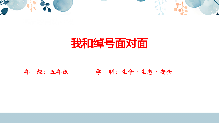 川教版五上生命生態(tài)安全第15課《我和綽號面對面》課件+教學設計.rar