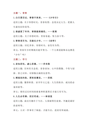 初中語文專題之350個精彩的語文作文標(biāo)題.docx