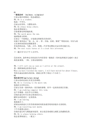 初中英語必考16種時態整理歸納.docx