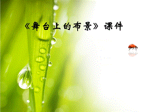 人教版五年級下冊美術《舞臺上的布景》課件02.ppt
