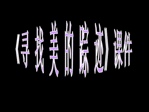 人教版六年級(jí)下冊(cè)美術(shù)尋找美的蹤跡課件03.ppt