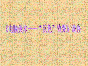 人教版五年級上冊美術電腦美術“反色”效果課件02.ppt