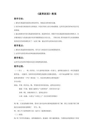 人教版四年級上冊美術(shù)蔬果剖面教案2.doc