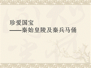 人教版四年級下冊美術(shù)《珍愛國寶——秦始皇陵及秦兵馬俑》課件.ppt