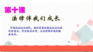 人教版七年級下冊道德與法治10.1 法律為我們護(hù)航 教 課件.ppt