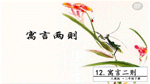 人教部編版二年級下冊語文12寓言二則.第二課時課件.pptx