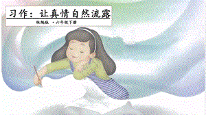 人教部編版六年級(jí)下冊(cè)語(yǔ)文習(xí)作：讓真情自然流露課件.pptx