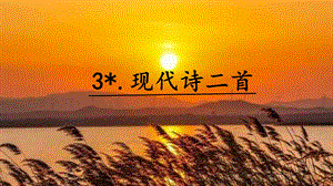 人教部編版四年級上冊語文3現代詩二首課件.pptx