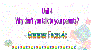 人教版八年級下冊英語Unit4GrammarFocus-4c課件.ppt