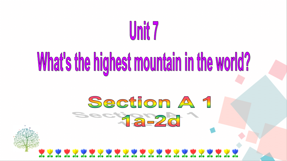 人教版八年級下冊英語Unit 7 Section A (1a-2d) 課件.rar