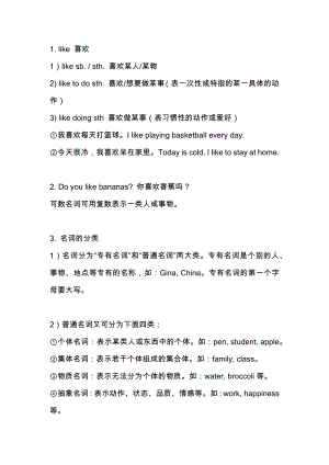 新目標(biāo)七年級英語（上）Unit 6 必考知識點(diǎn).docx