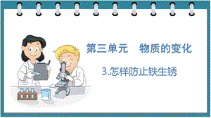 大象版六年級下冊科學(xué)3.3怎樣防止鐵生銹（課件）.pptx