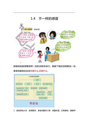 大象版六年級上冊科學1.4.不一樣的感冒 知識點.docx
