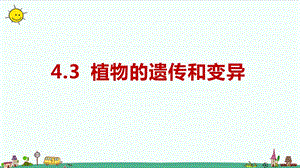 大象版六年級上冊科學4.3植物的遺傳和變異教學課件.pptx