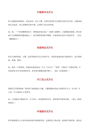 作文技巧20個作文開頭小方法.docx