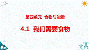 大象版五年級(jí)下冊(cè)科學(xué)4.1我們需要食物-課件.pptx