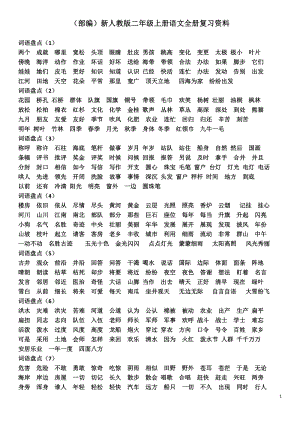 新人教部編版二年級上冊語文全冊復習資料.pdf