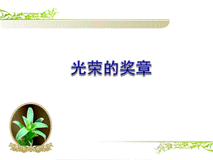 浙美版二年級上冊美術光榮的獎章課件2.ppt