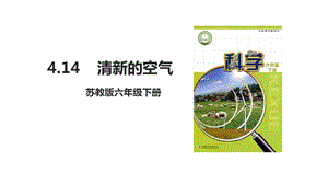 蘇教版六年級下冊科學4.14清新的空氣-課件PPT.ppt
