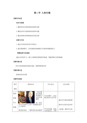 人教版七下生物1.2人的生殖_教案.doc