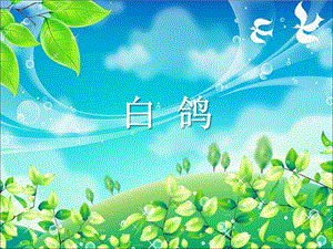 湘藝版二年級上冊音樂白鴿課件1.ppt