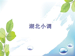 湘藝版五年級下冊音樂《湖北小調》課件.ppt