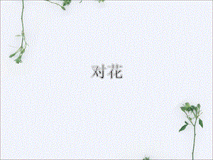 湘藝版四年級(jí)下冊(cè)音樂《對(duì)花》課件1.ppt