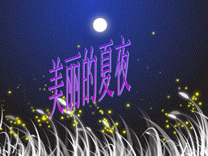 湘藝版二年級下冊音樂美麗的夏夜課件3.ppt