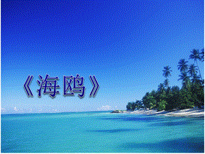 冀少版三年級下冊音樂《海鷗》課件.ppt