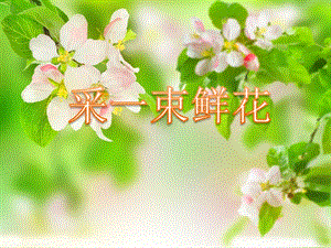人音版四年級上冊音樂采一束鮮花課件.ppt