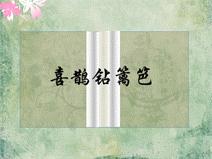 人音版二年級(jí)下冊(cè)音樂喜鵲鉆籬笆課件3.ppt